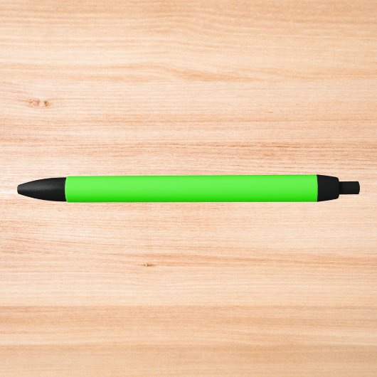 Stylo Noir Couleur solide verte néon