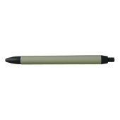 Stylo Noir Couleur solide verte Sage (Devant)