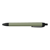 Stylo Noir Couleur solide verte Sage (Bas)
