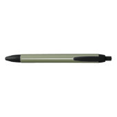 Stylo Noir Couleur solide verte Sage (Dos)