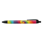 Stylo Noir Couleur Super Cool Rainbow Swirl Tie (Haut)