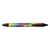 Stylo Noir Couleur Super Cool Rainbow Swirl Tie (Dos)