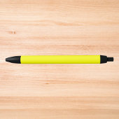 Stylo Noir Couleur uni jaune néon