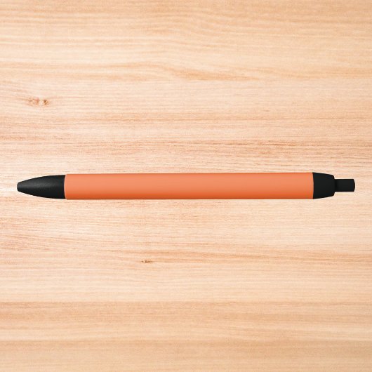 Stylo Noir Couleur vive orange brûlée
