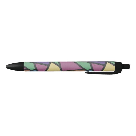 Stylo Noir Couleurs arc-en-ciel en mosaïque motif (Bas)