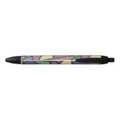 Stylo Noir Couleurs arc-en-ciel en mosaïque motif (Dos)