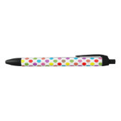 Stylo Noir Couleurs arc-en-ciel pois (Haut)