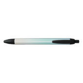 Stylo Noir Couleurs de plage dégradées | Monogramme minimal (Dos)