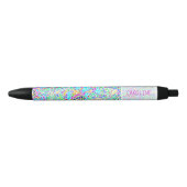 Stylo Noir Couleurs d'été personnalisées Peinture Splatter Mo (Devant)