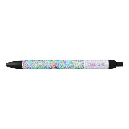 Stylo Noir Couleurs d'été personnalisées Peinture Splatter Mo (Devant)