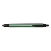 Stylo Noir Couleurs et nom de l'école vert et or (Dos)