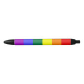 Stylo Noir Couleurs LGBT (Devant)