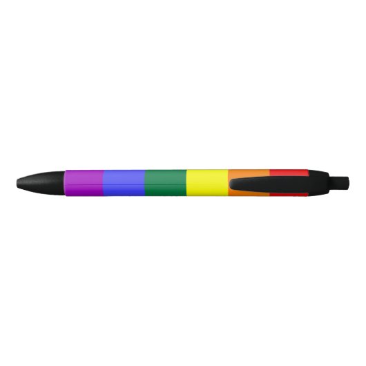 Stylo Noir Couleurs LGBT (Dos)