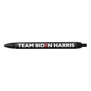 Stylo Noir Couleurs personnalisées Team Biden Harris