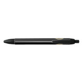 Stylo Noir Couronne avec bouclier (Dos)