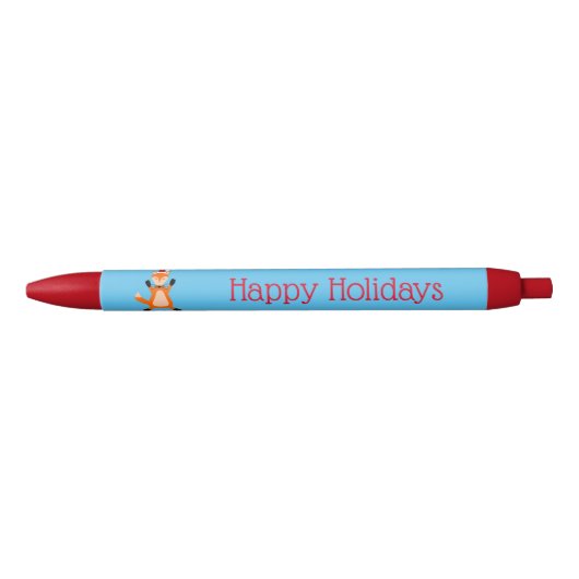 Stylo Noir Coutume Noël Fox Custom (Devant)