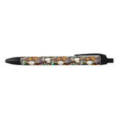 Stylo Noir Crâne de buffle emblème amérindien (Haut)