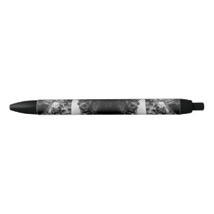 Stylo Noir Crâne des ailes de pierre