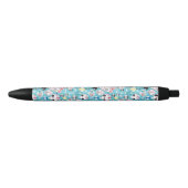 Stylo Noir Crâne riant de texture (Devant)