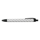 Stylo Noir Crânes d'Halloween et araignées (Haut)