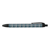 Stylo Noir Crânes Ombre, Turquoise (Haut)