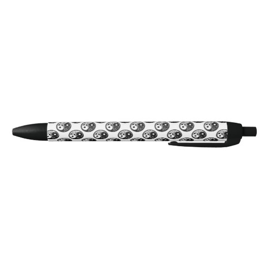 Stylo Noir Crânes Yang Pen/Ying (Bas)