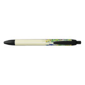 Stylo Noir Crayon fleur sauvage coloré (Dos)