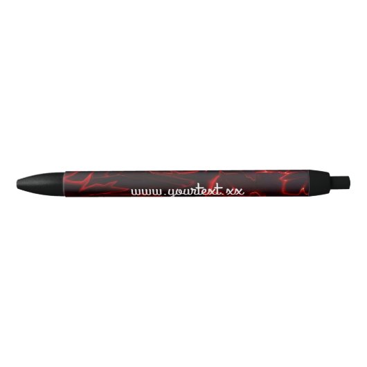 Stylo Noir Crayon rouge et noir (Devant)
