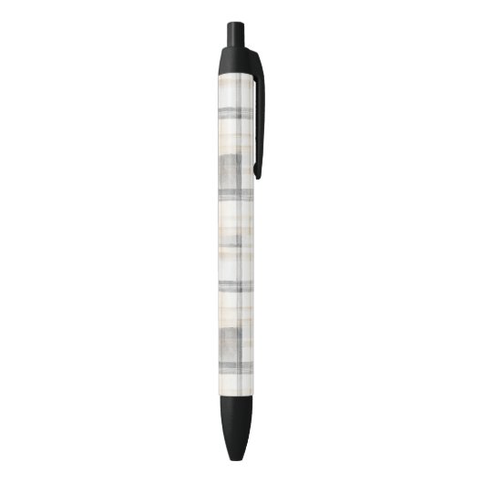 Stylo Noir Cream Grey Yellow Plaid Stripes (Bas (Vertical))
