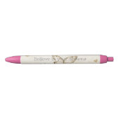 Stylo Noir Cream Hearts Butterflies Christmas (Devant)