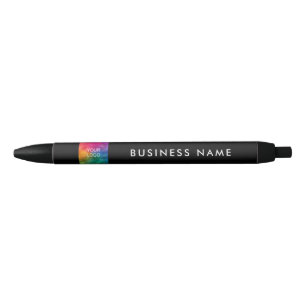 Stylo Noir Créez votre propre nom Office Business Logo Ici