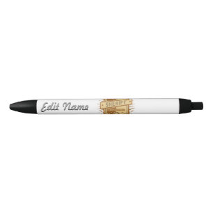 Stylo Noir Crête de shérif