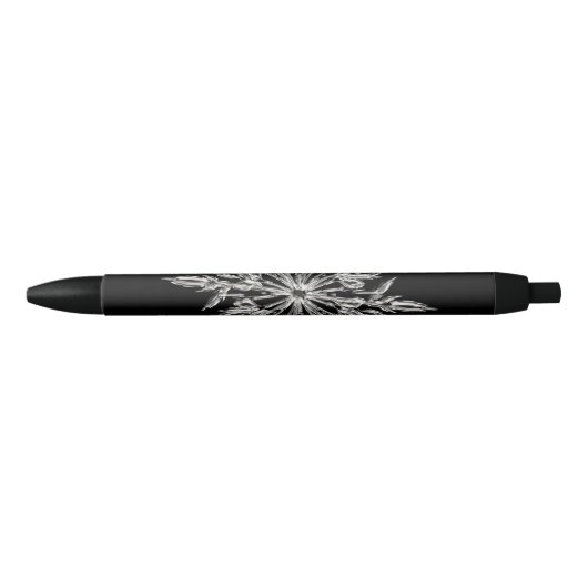 Stylo Noir Cristal glacé noir (Devant)