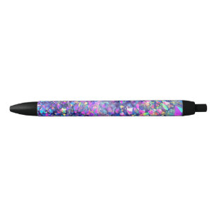 Stylo Noir Cristaux à bulles tombantes