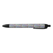 Stylo Noir Crocus de printemps Abstrait (Bas)