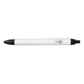 Stylo Noir Croix chrétienne (Devant)