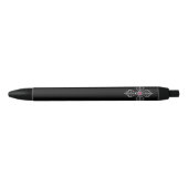 Stylo Noir Croix chrétienne (Devant)