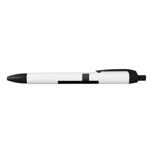 Stylo Noir Croix chrétienne (Haut)