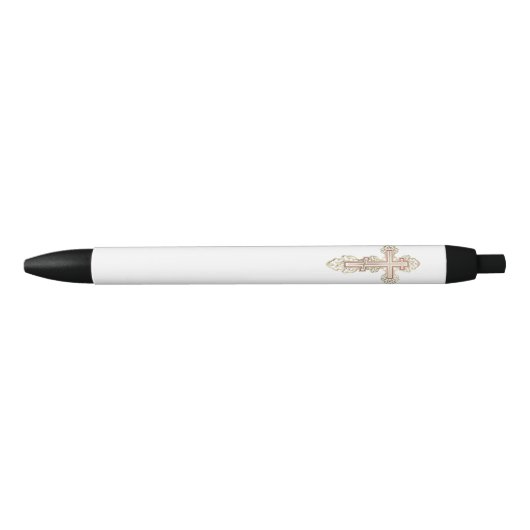 Stylo Noir Croix orthodoxe (Devant)