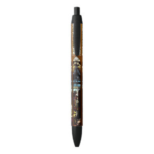 Stylo Noir Crucifixion de la fenêtre en verre de Jésus