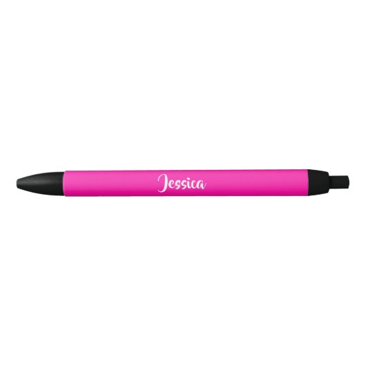 Stylo Noir Cuisine rose et uni (Devant)
