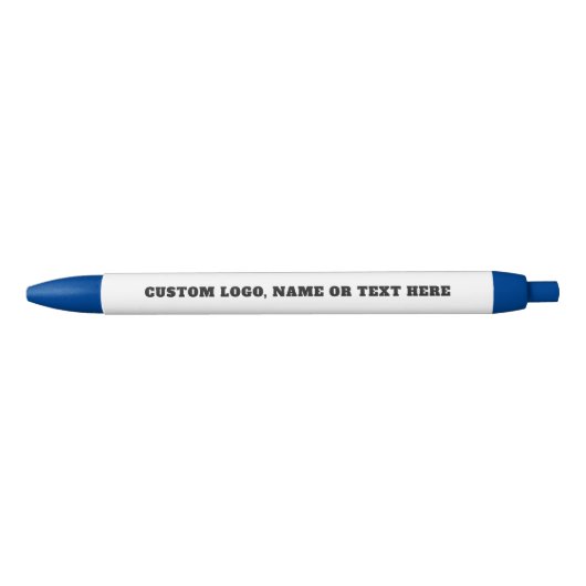 Stylo Noir Custom Logo Pen - Personalized Create Your Own (Devant)