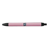 Stylo Noir Custom Monogram Pink Gradient Vertical  (Devant)