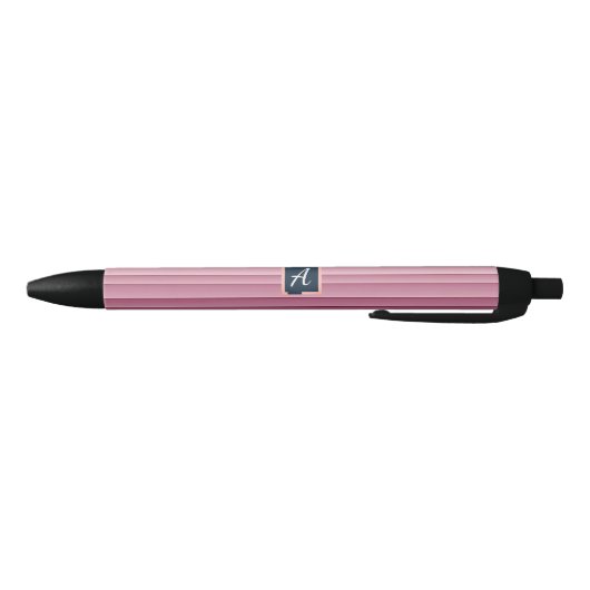 Stylo Noir Custom Monogram Pink Gradient Vertical  (Bas)