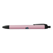 Stylo Noir Custom Monogram Pink Gradient Vertical  (Haut)