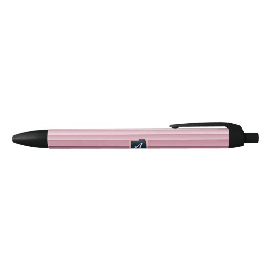 Stylo Noir Custom Monogram Pink Gradient Vertical  (Haut)
