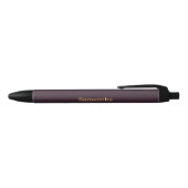 Stylo Noir Custom name minimalist modern burgundy (Haut)