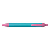 Stylo Noir Custom Name Penny Post Mascot Heart Pen (Dos)