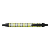 Stylo Noir Custom name yellow plaid (Dos)