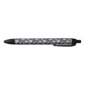 Stylo Noir Cute Boy Space Planet Aquarelle Bleu Orange (Bas)